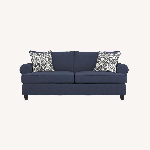 Used Rooms To Go Elmsworth Navy Sofa for sale on AptDeco