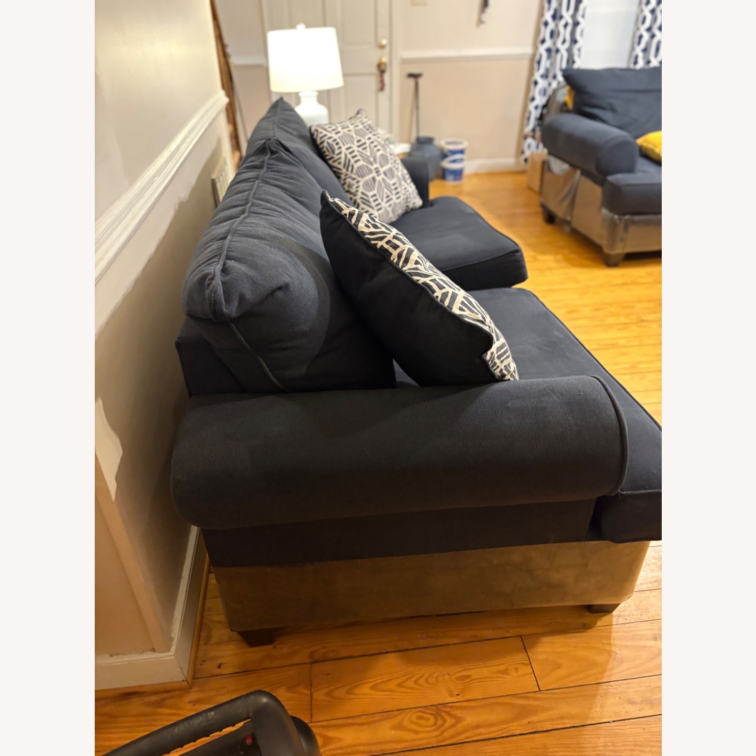 Rooms To Go Elmsworth Navy Sofa - image-3