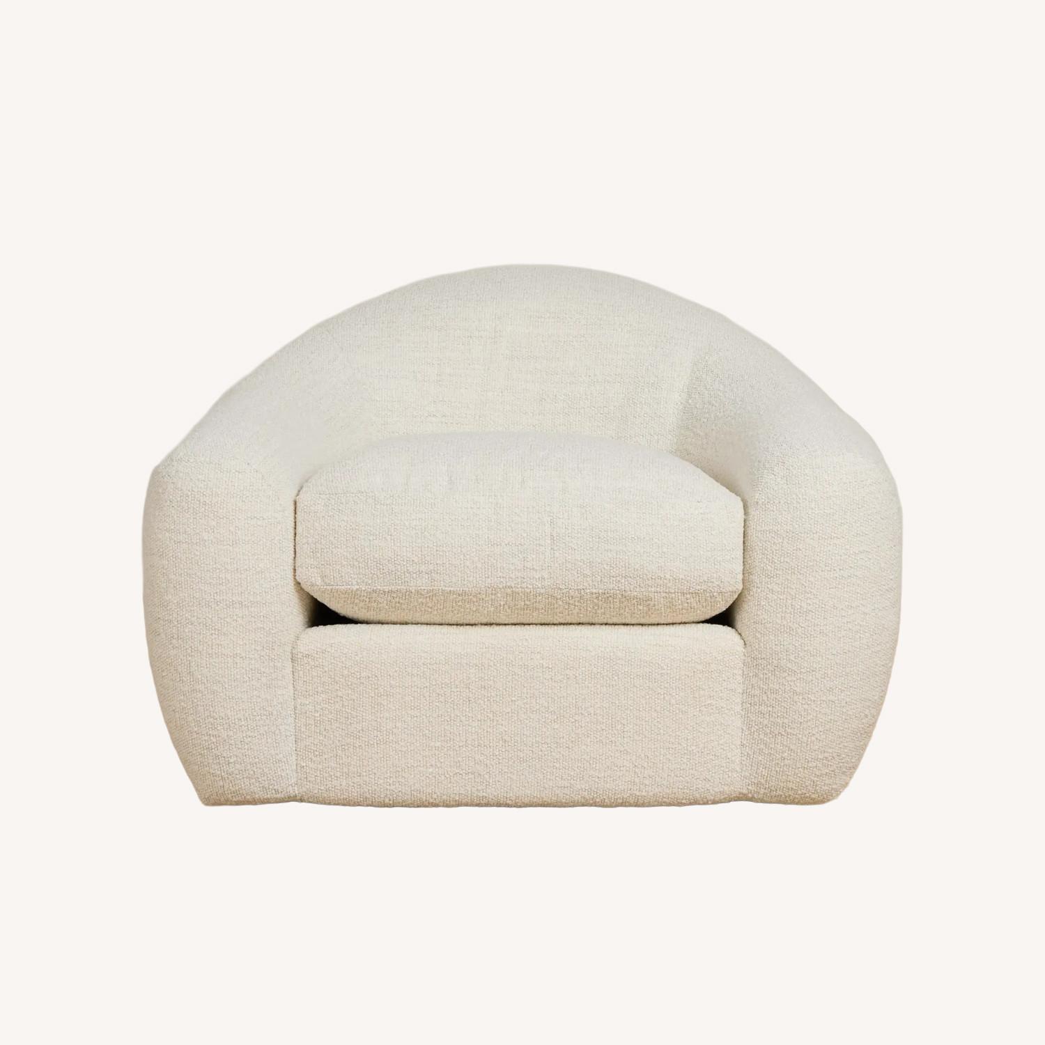 City Furniture Kaya White Swivel Chair - image-0