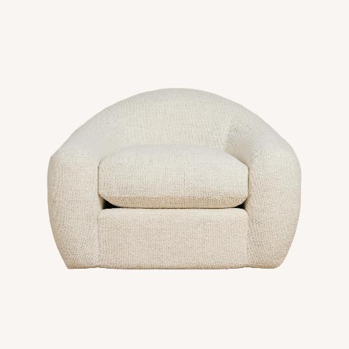 Used City Furniture Kaya White Swivel Chair for sale on AptDeco