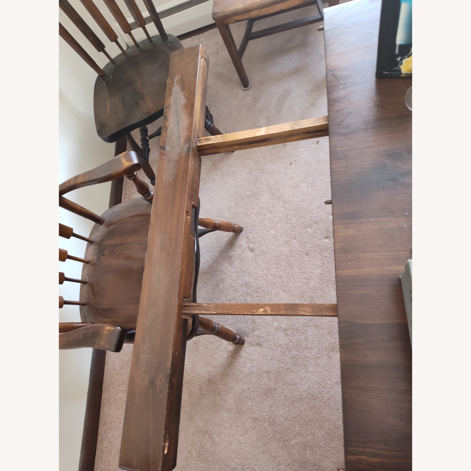 Ethan Allen Dark Brown Dining Table - image-2