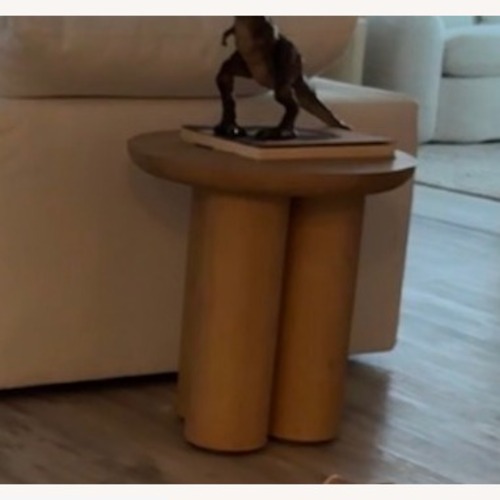 Used Restoration Hardware Oslo Cylinder Round Side Table for sale on AptDeco