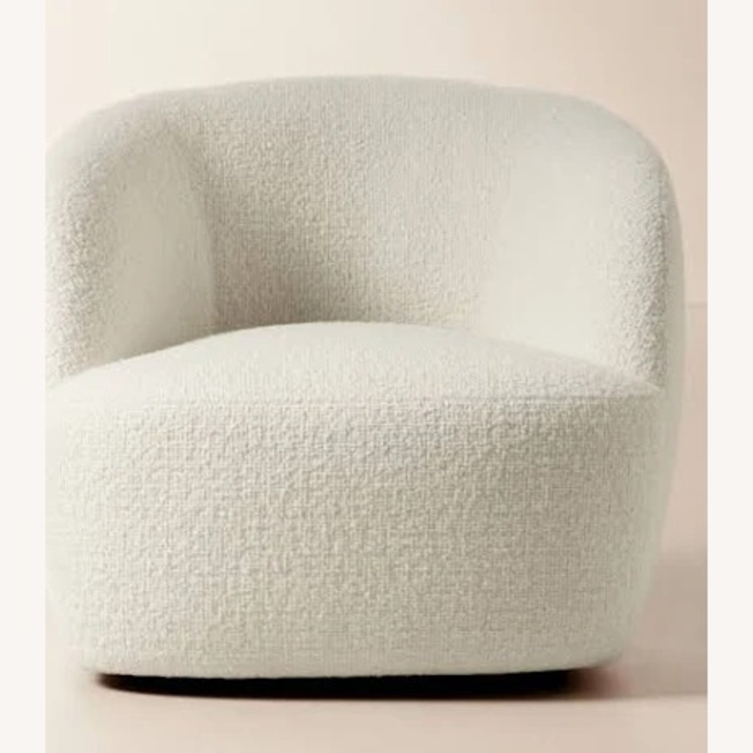 CB2 Gwyneth White Boucle Accent Chair - image-1