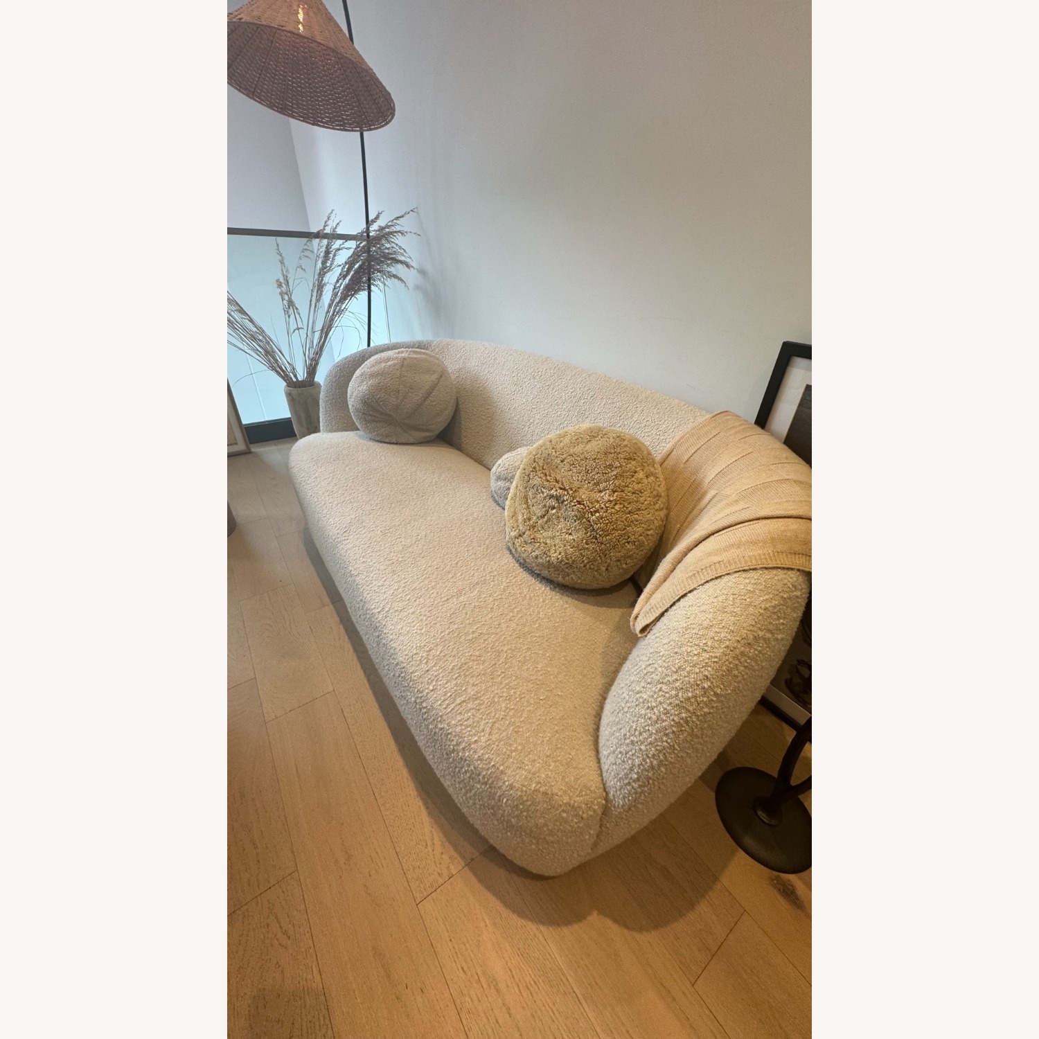 CB2 Gwyneth Paltrow 68" Ivory Boucle Loveseat - image-3