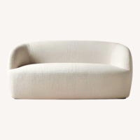 CB2 Gwyneth Paltrow 68" Ivory Boucle Loveseat