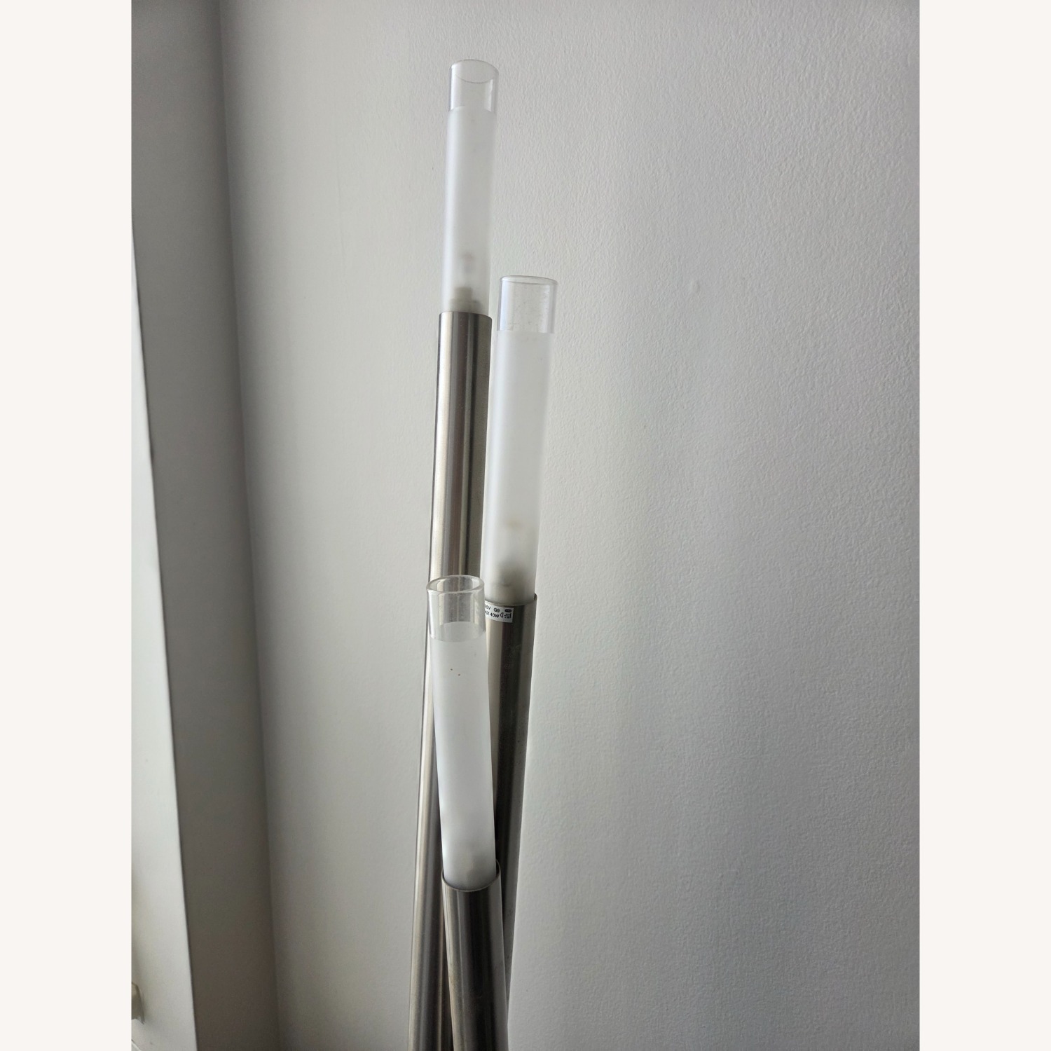 Silver Metal Modern Floor Lamp - image-2