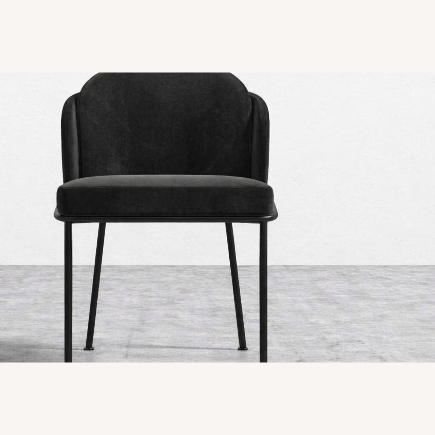 Rove Concepts Angelo Dark Gray Velvet Dining Chairs - image-8