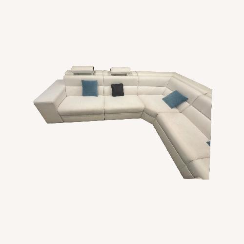 Used White Fabric 3+ Piece Sectional for sale on AptDeco