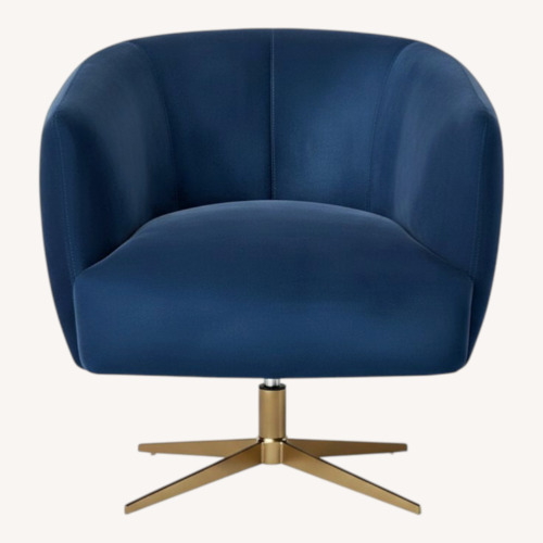 Used Opalhouse By Jungalow Blue Swivel Chair for sale on AptDeco
