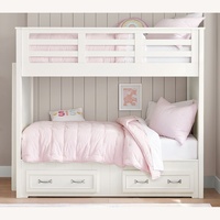 Pottery Barn Kids Belden White Wood Bunk Bed
