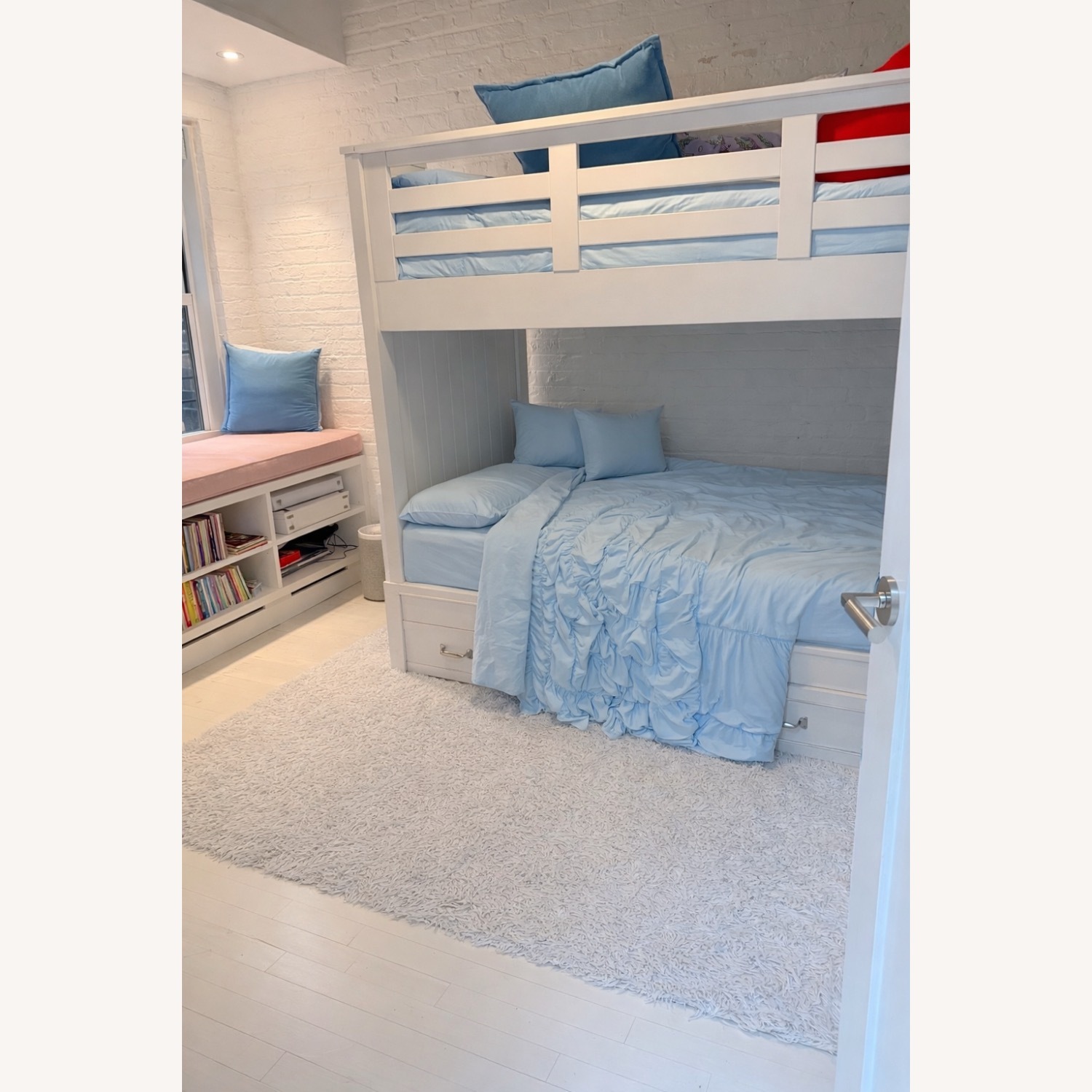 Pottery Barn Kids Belden White Wood Bunk Bed - image-2