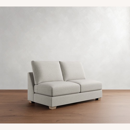 Used Pottery Barn Natural Fabric 2 Piece Sectional for sale on AptDeco