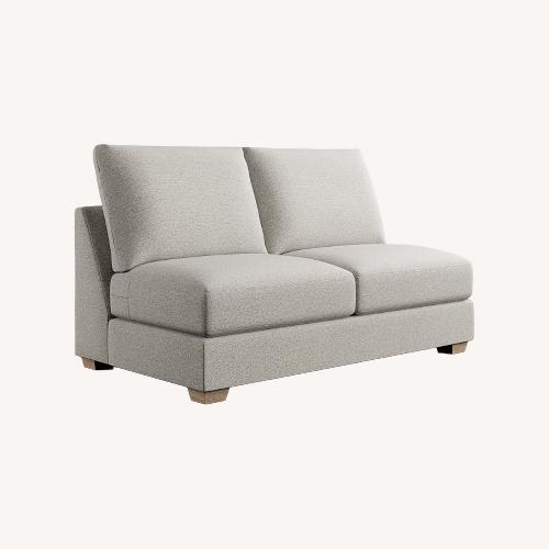 Used Pottery Barn Natural Fabric 2 Piece Sectional for sale on AptDeco