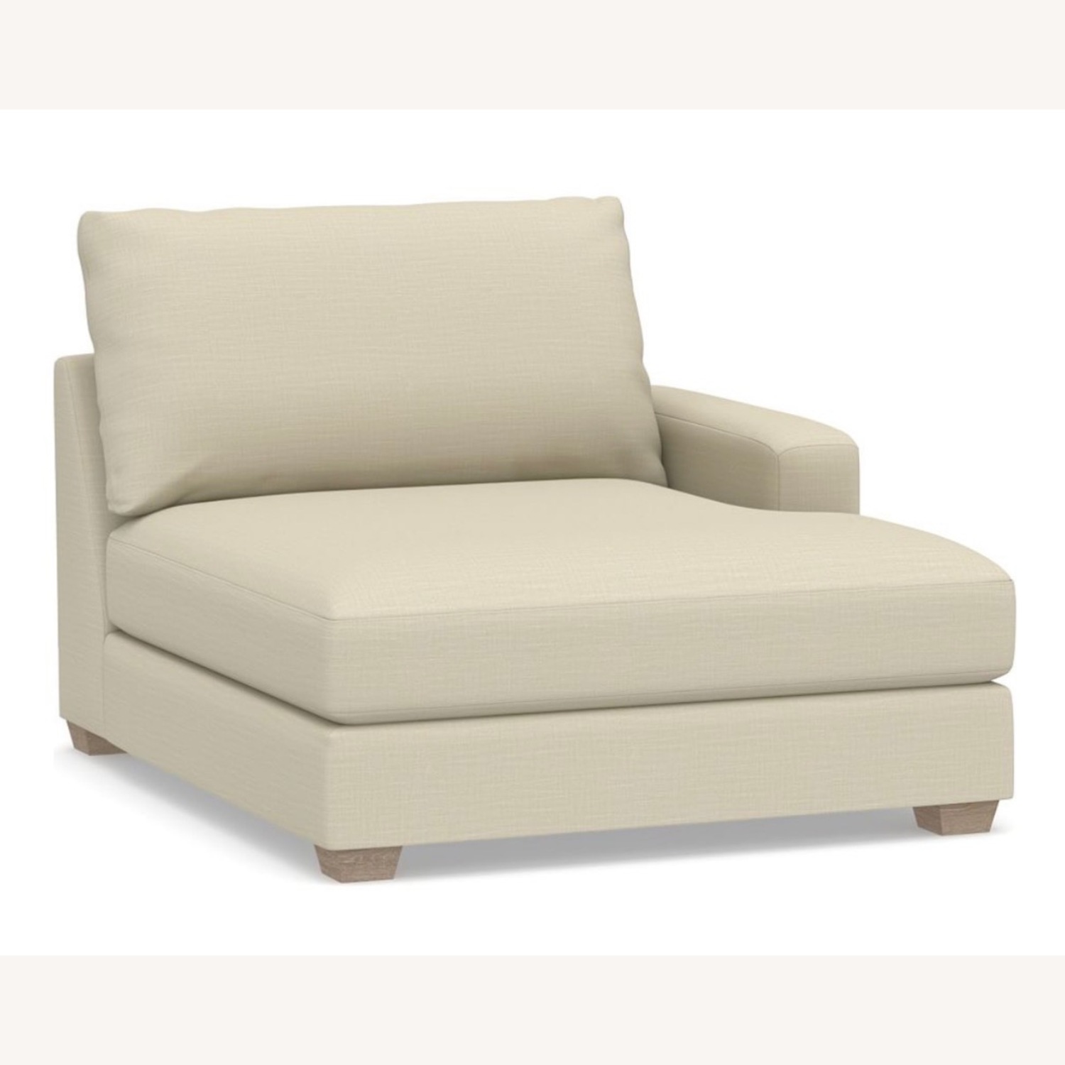 Pottery Barn Natural Fabric 2 Piece Sectional - image-3