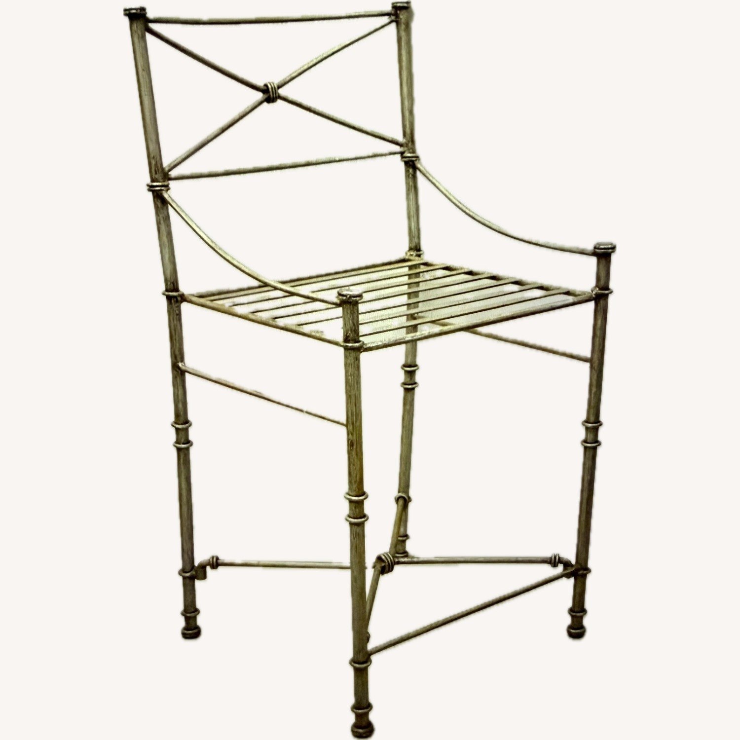 Pier 1 Imports Medici Dark Gray Metal Stools - image-5