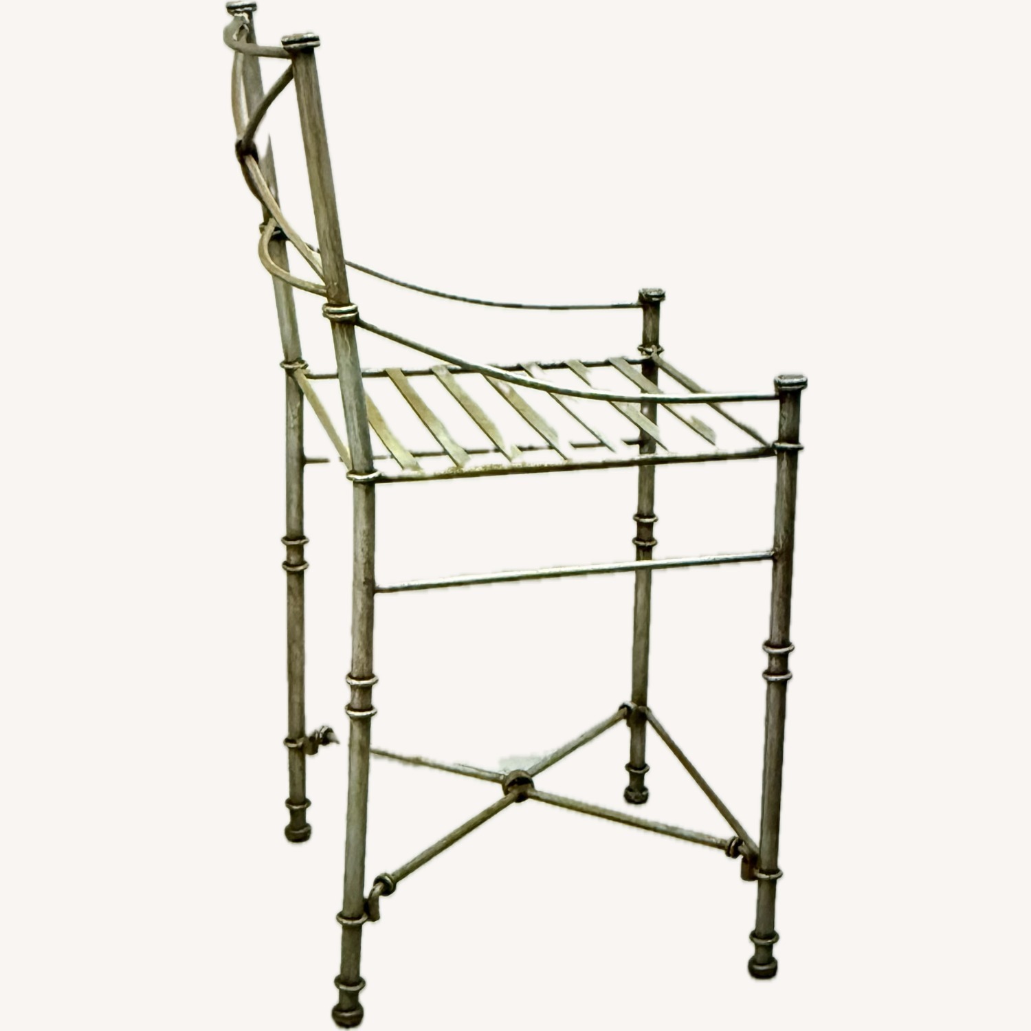 Pier 1 Imports Medici Dark Gray Metal Stools - image-4