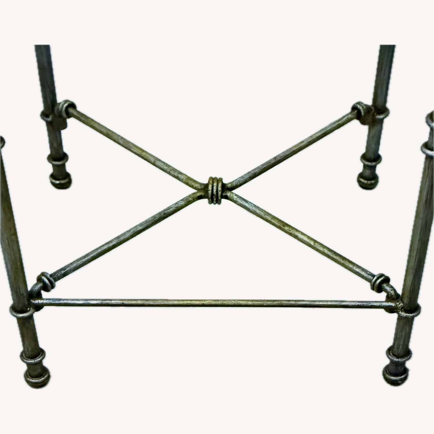 Pier 1 Imports Medici Dark Gray Metal Stools - image-6