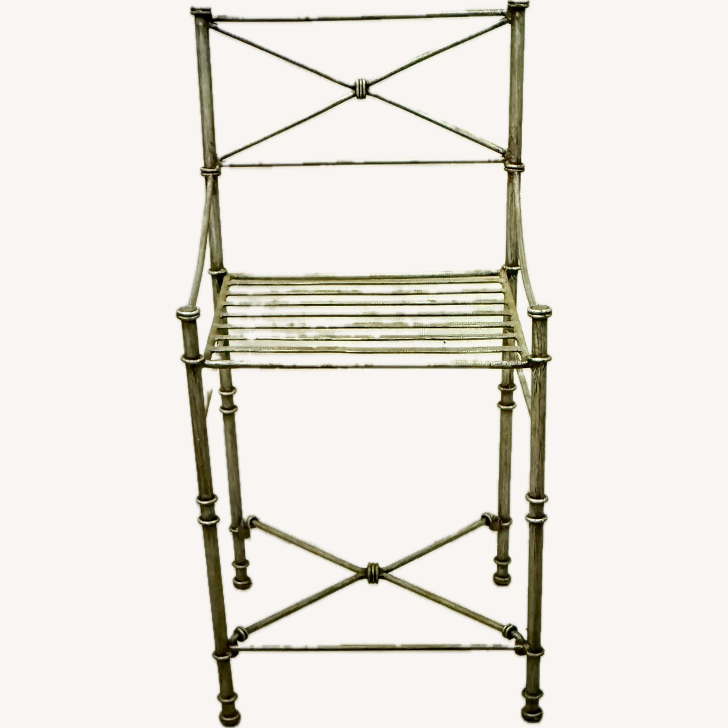 Pier 1 Imports Medici Dark Gray Metal Stools - image-3