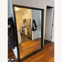 Domain Furniture Black Wood Floor Mirror