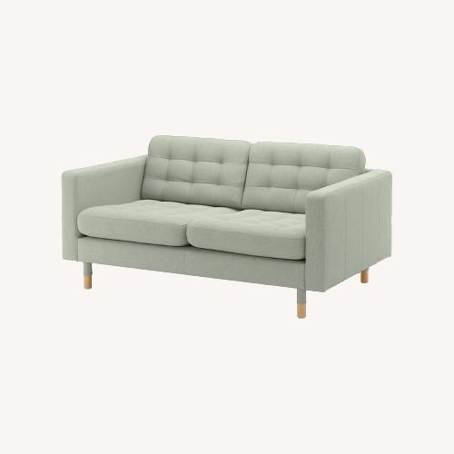 Used IKEA Green Wood 2 Seater Sofa for sale on AptDeco