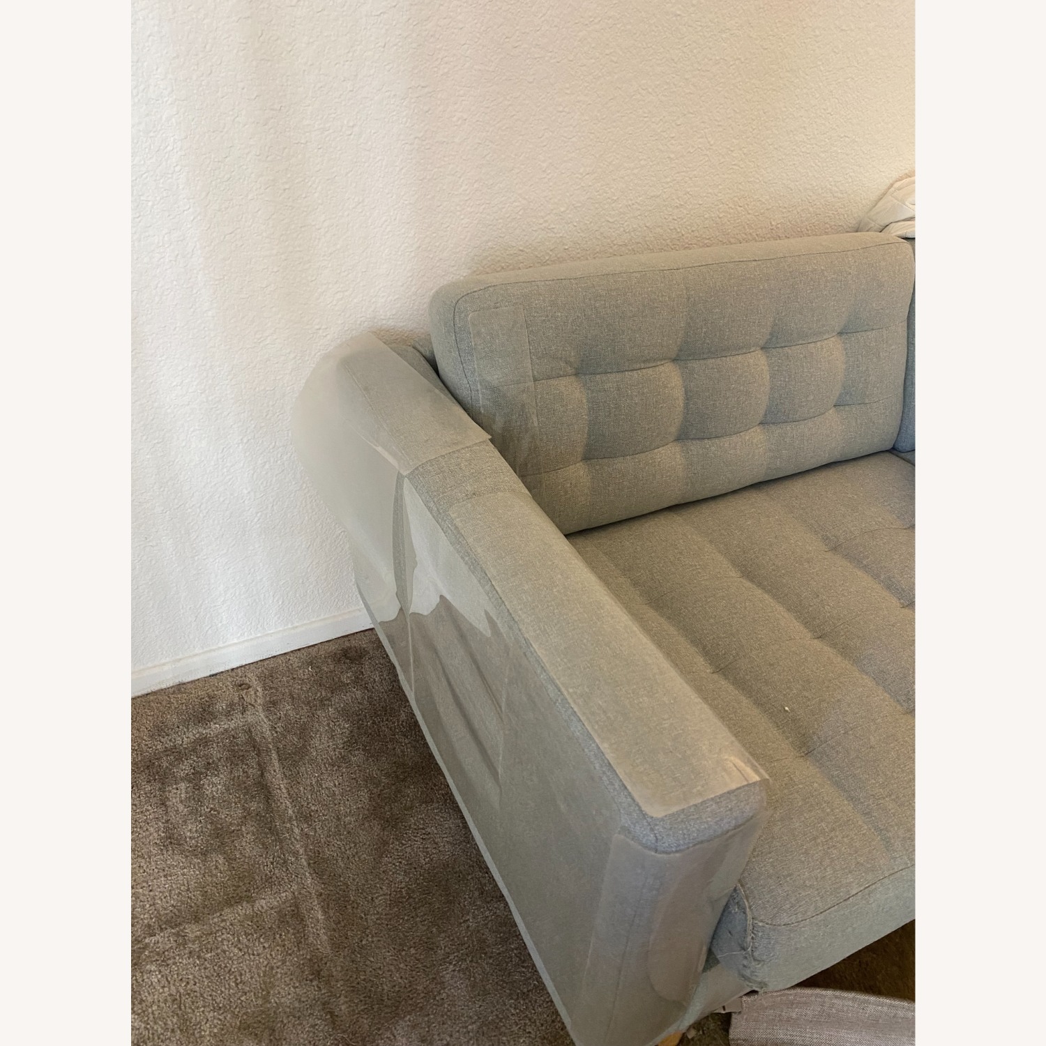 IKEA Green Wood 2 Seater Sofa - image-2