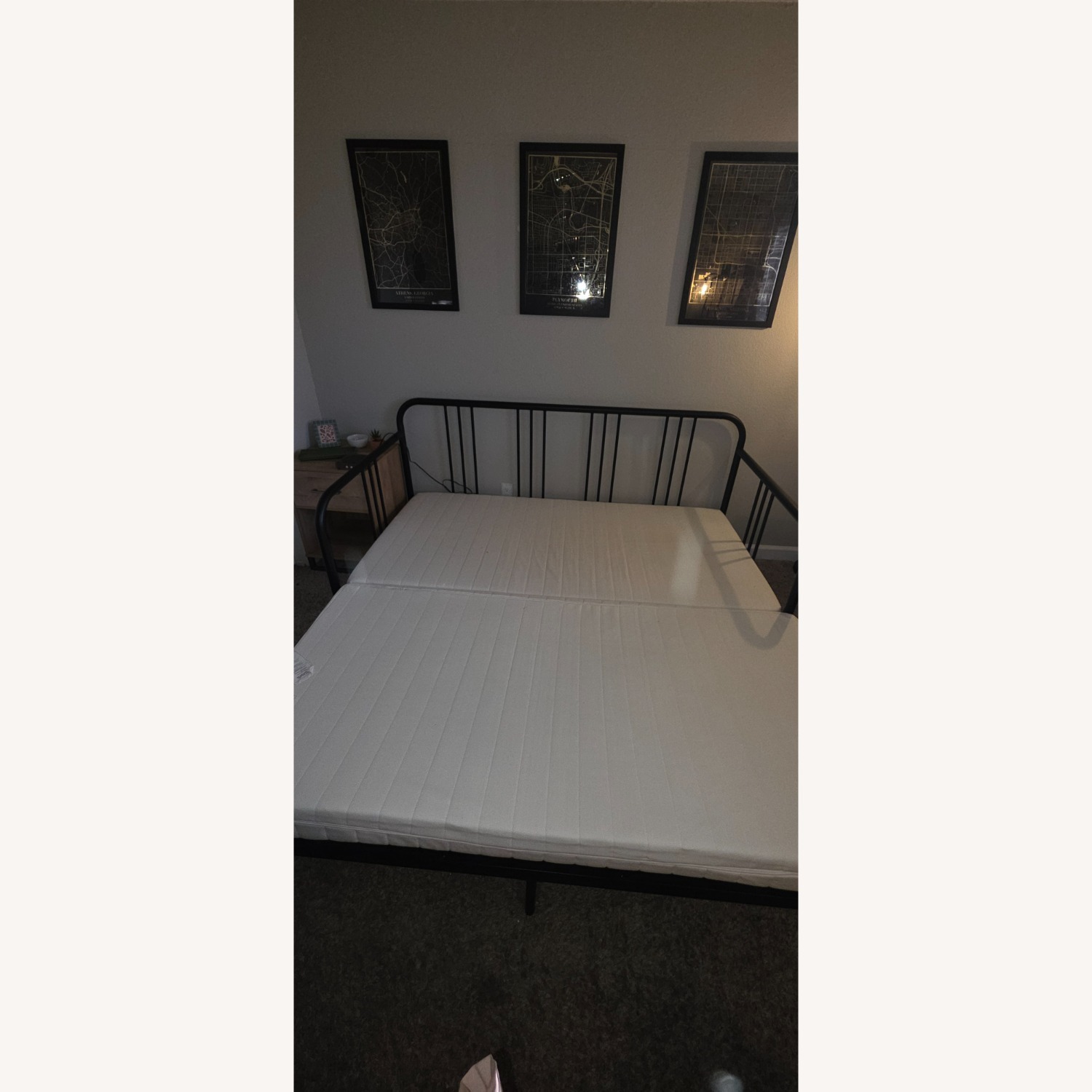IKEA Fyresdal Black Metal Daybed - image-2