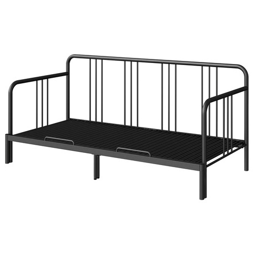 Used IKEA Fyresdal Black Metal Daybed for sale on AptDeco