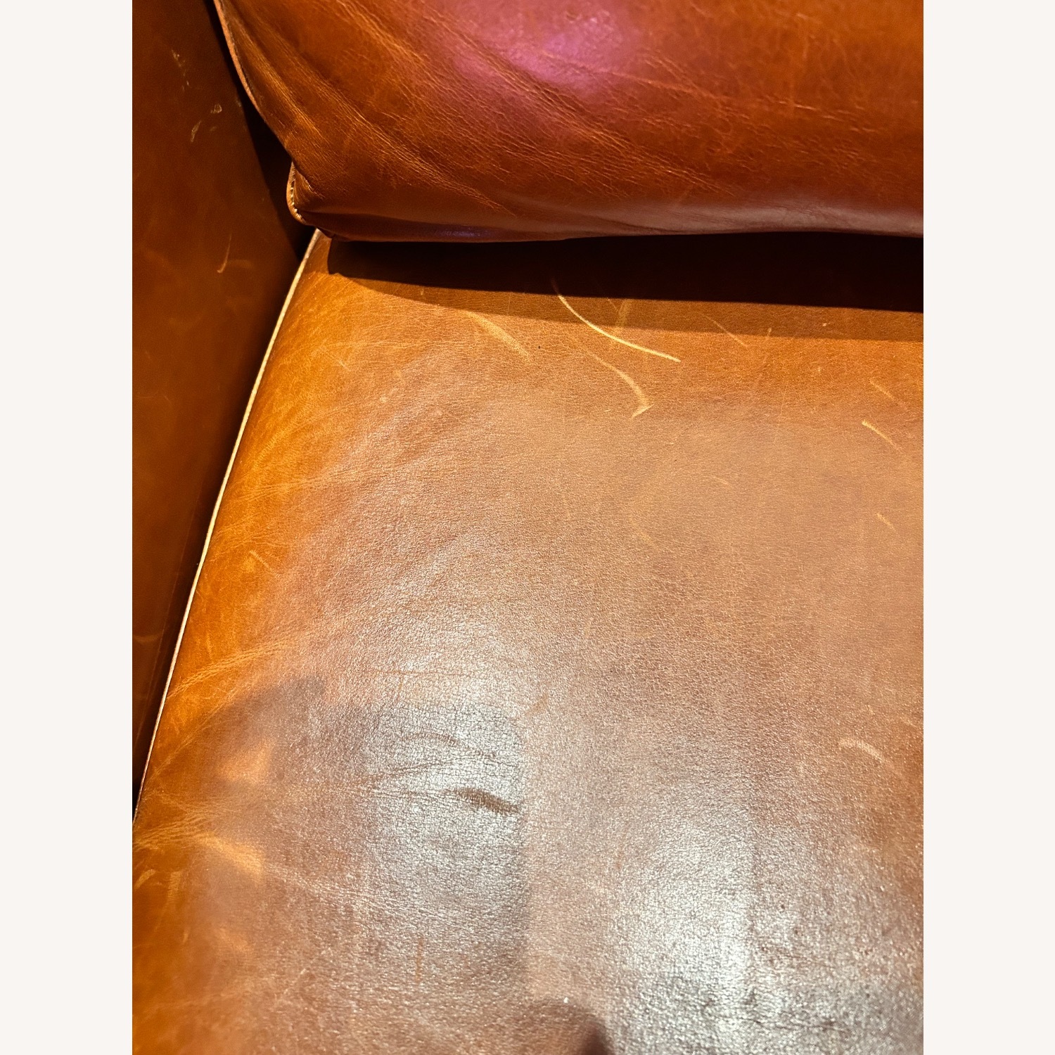 Room & Board Ford Leather Swivel/Glider Chair - image-7