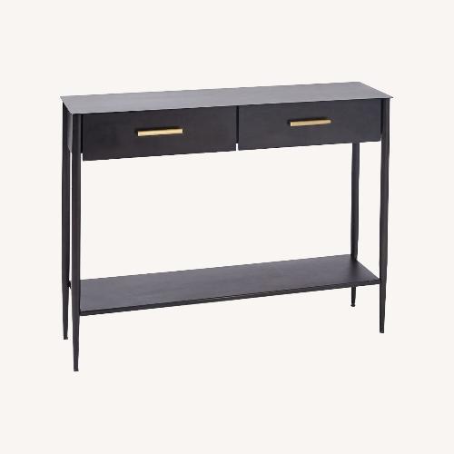 Used West Elm Black Metalwork Console for sale on AptDeco