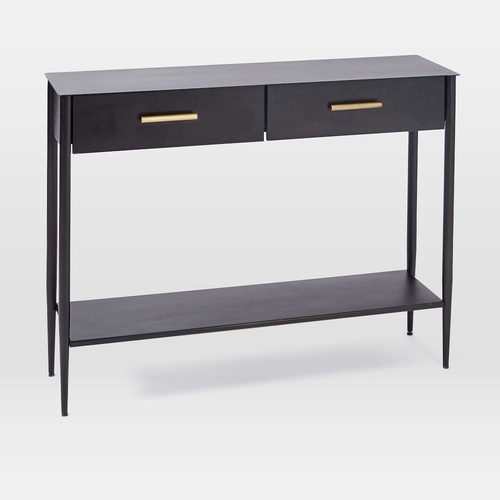 Used West Elm Black Metalwork Console for sale on AptDeco