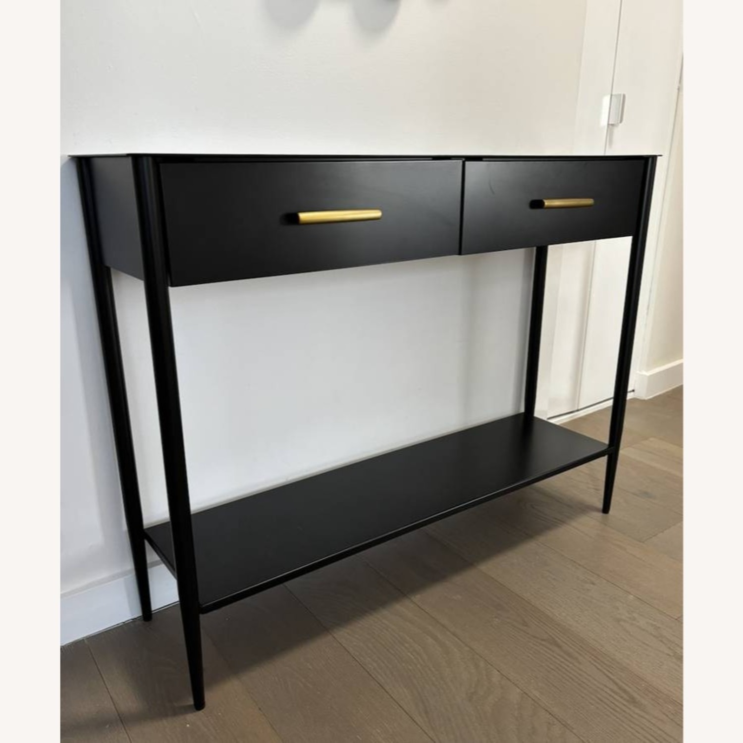 West Elm Black Metalwork Console - image-3