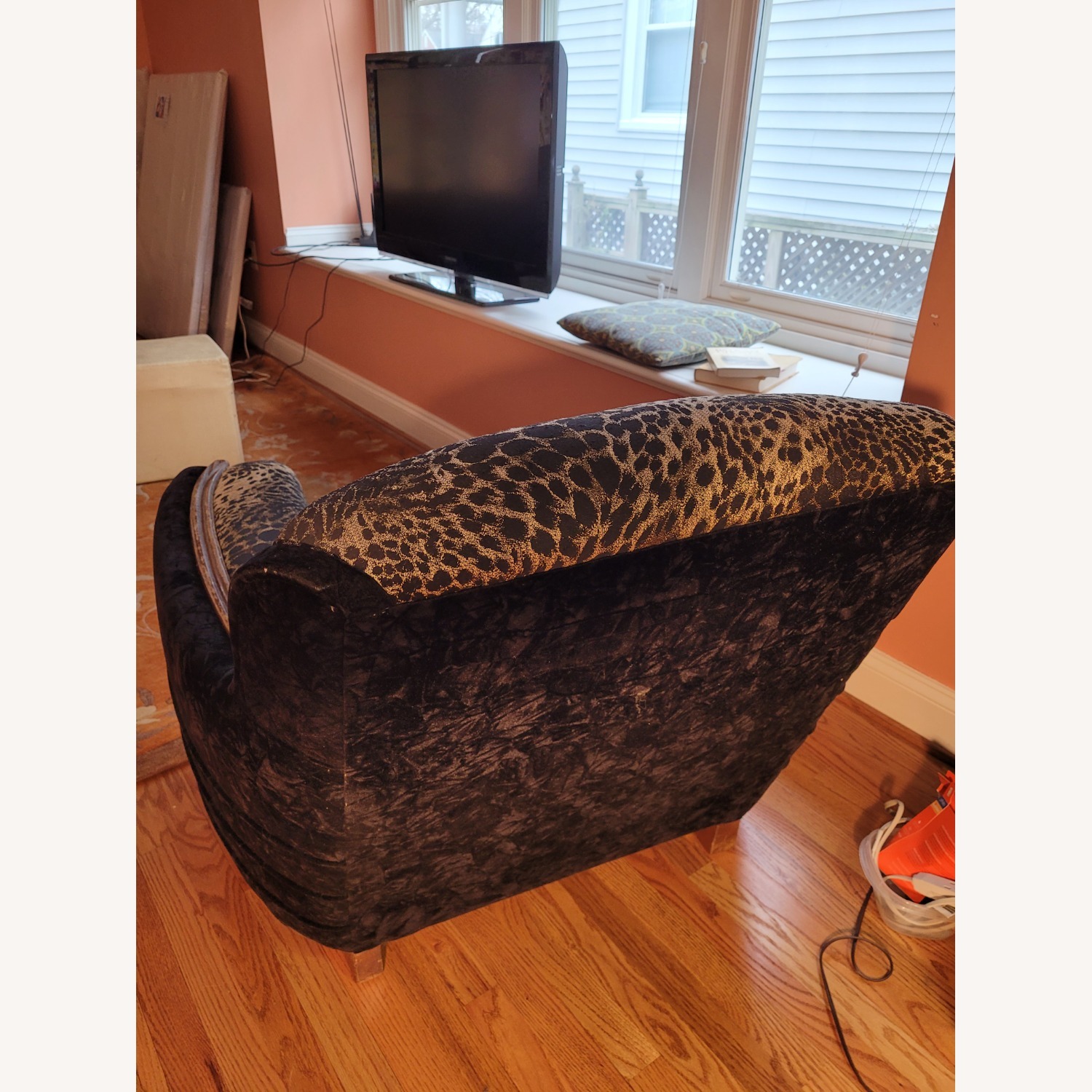 Vintage/Antique Fabric Armchair - image-3