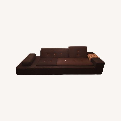 Used Vitra Polder Dark Brown Wool 3+ Seater Sofa for sale on AptDeco