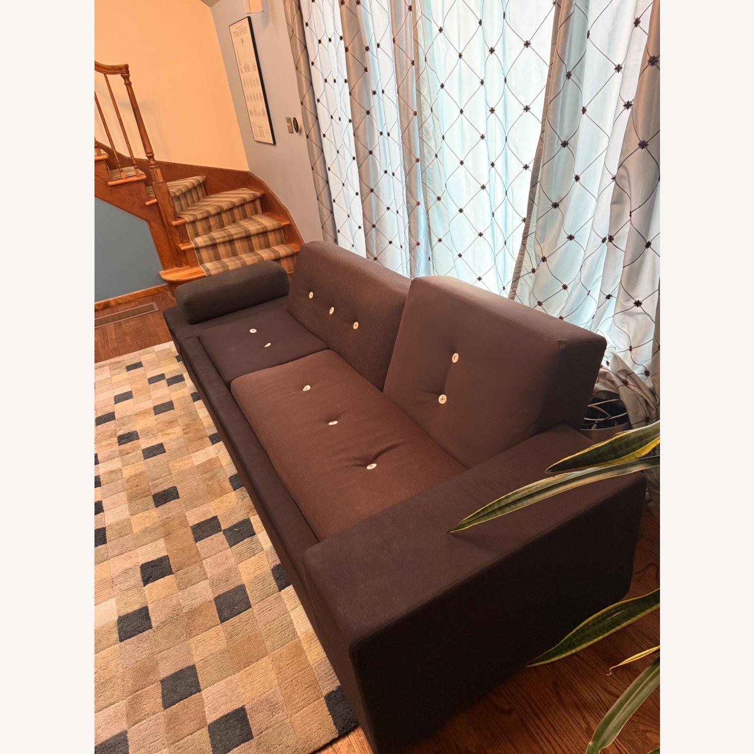 Vitra Polder Dark Brown Wool 3+ Seater Sofa - image-2