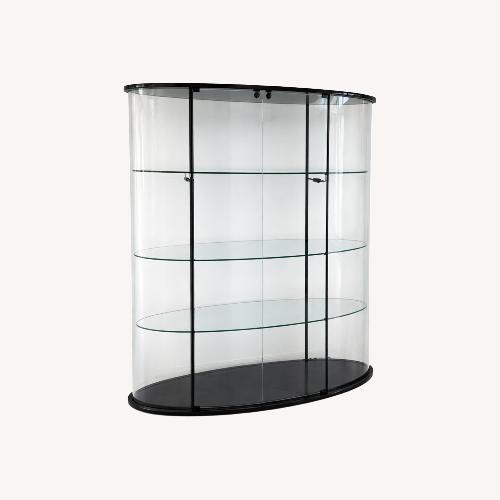 Used FIAM Italia 55.5” Curved Glass Cabinet for sale on AptDeco