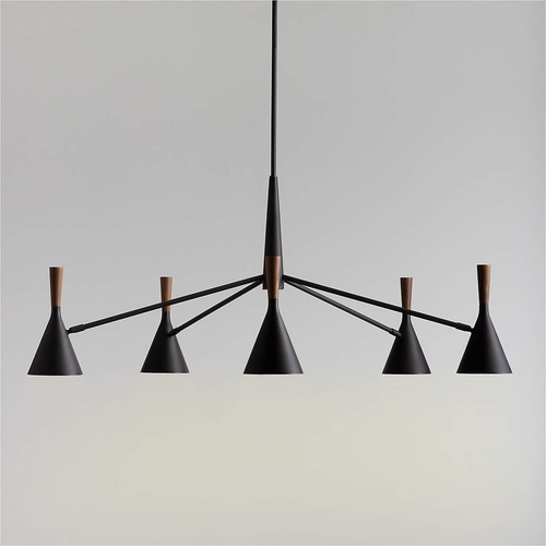 Used Weston Black Metal Ceiling Lamp for sale on AptDeco
