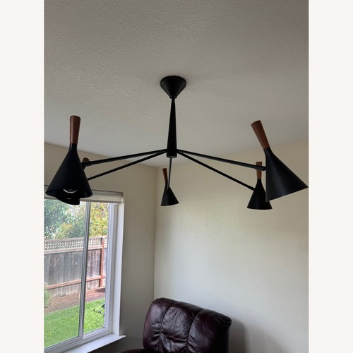 Used Weston Black Metal Ceiling Lamp for sale on AptDeco