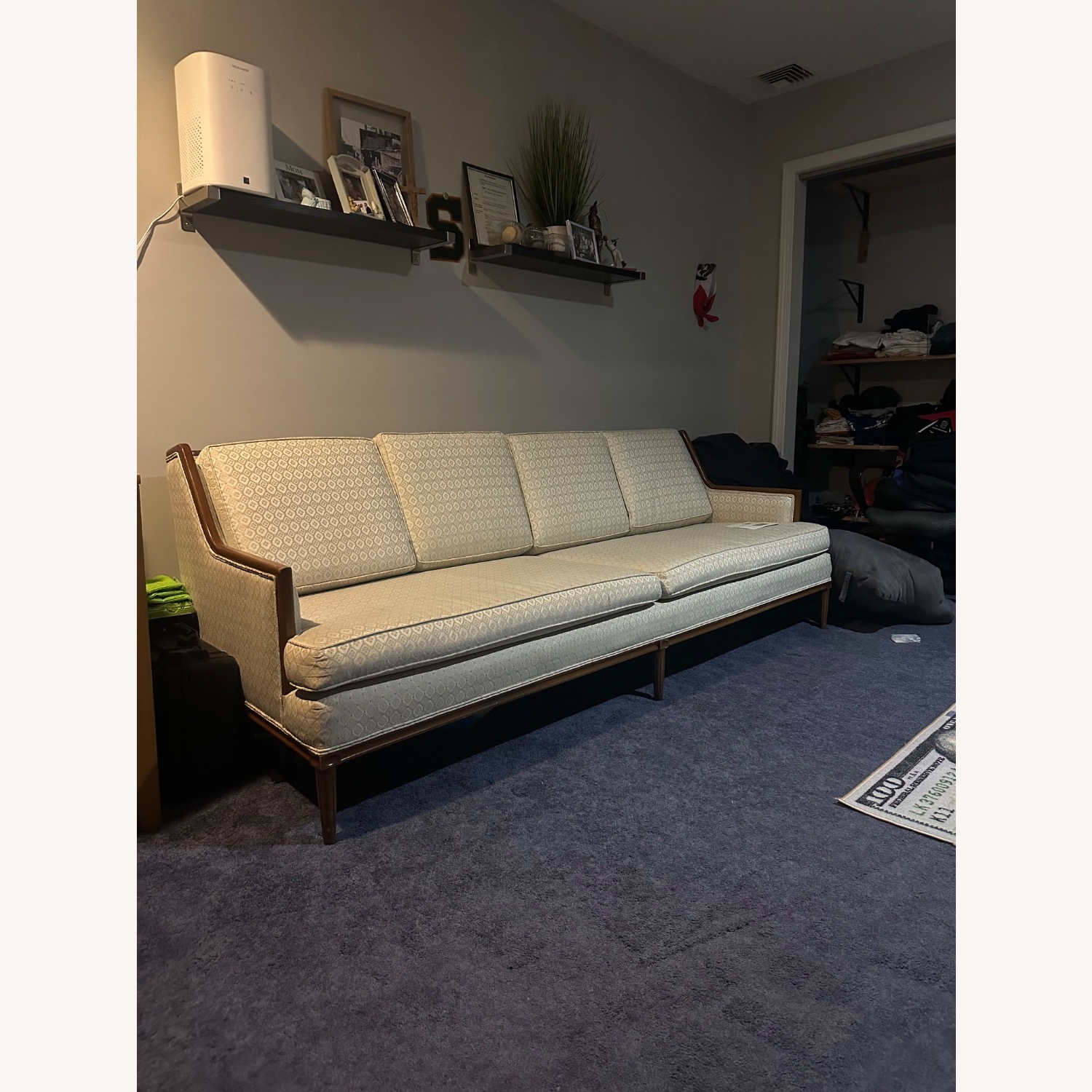 Vintage Milo Baughmagn Light Gray 3+ Seater Sofa - image-0