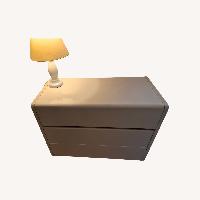 Lane Furniture White Lacquer Nightstands