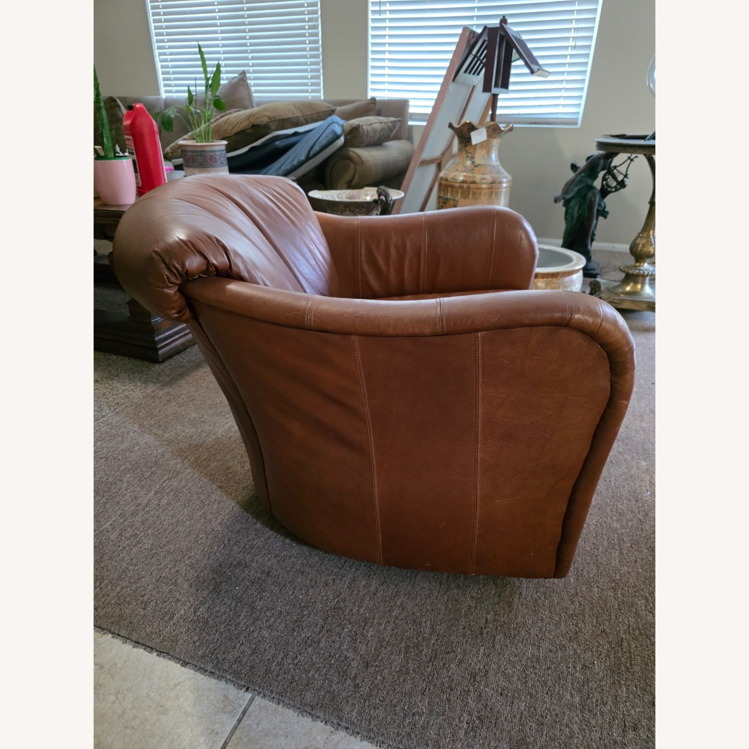 Dark Brown Recliner - image-3