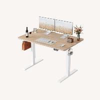 Amazon Light Brown Wood Desk