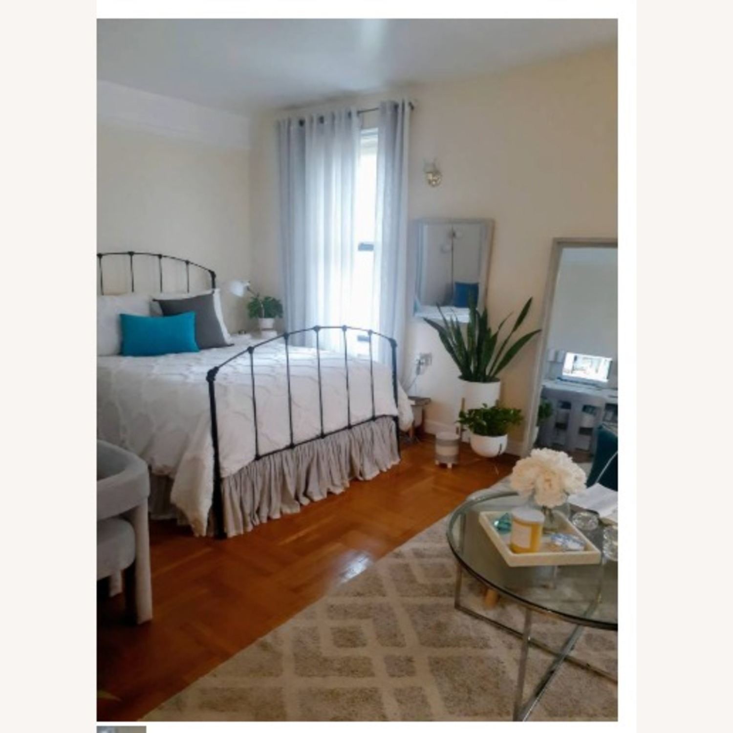 Rutherford Queen Wrought Iron Bed Frame - image-1