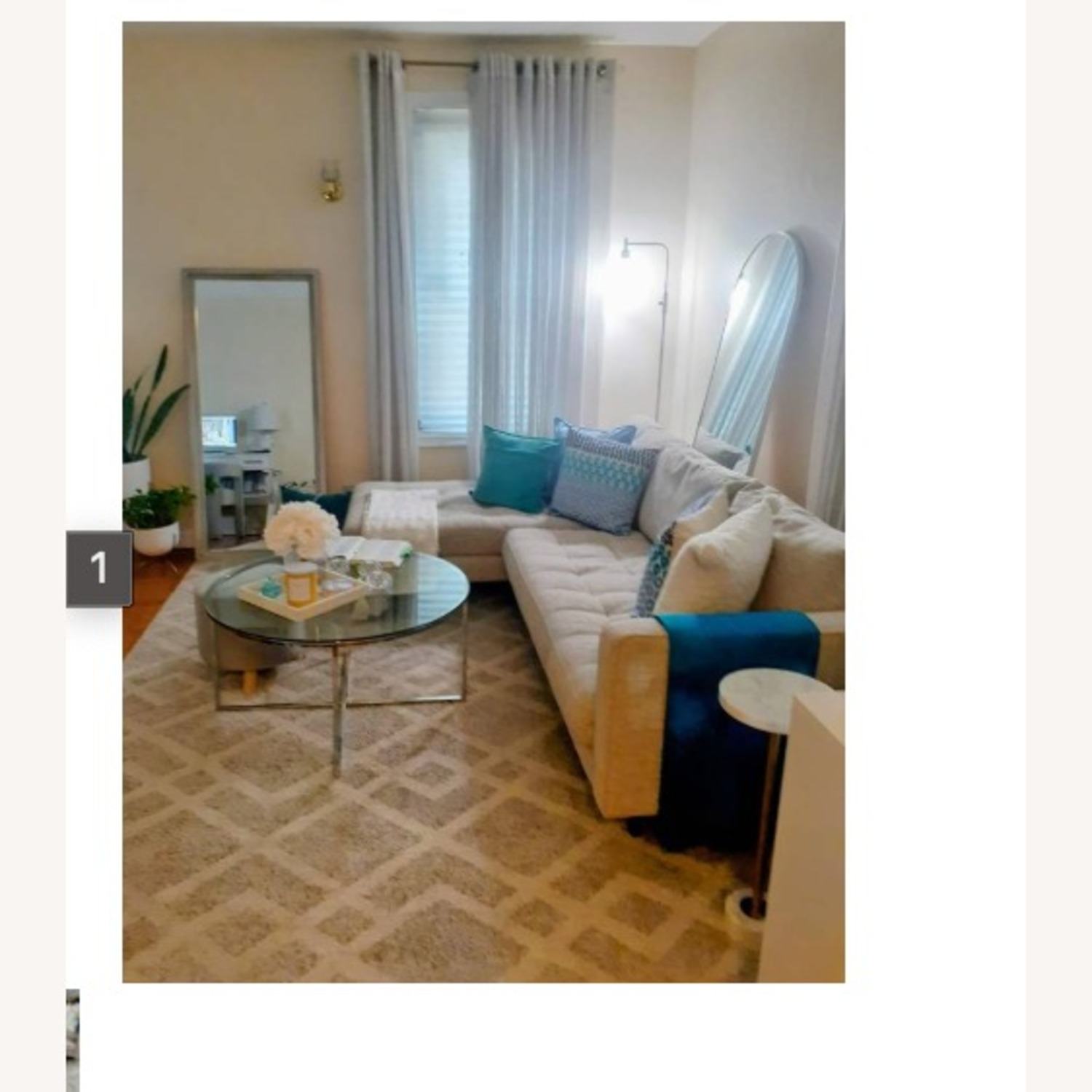 Article Sven Birch Ivory Left Sectional Sofa - image-1