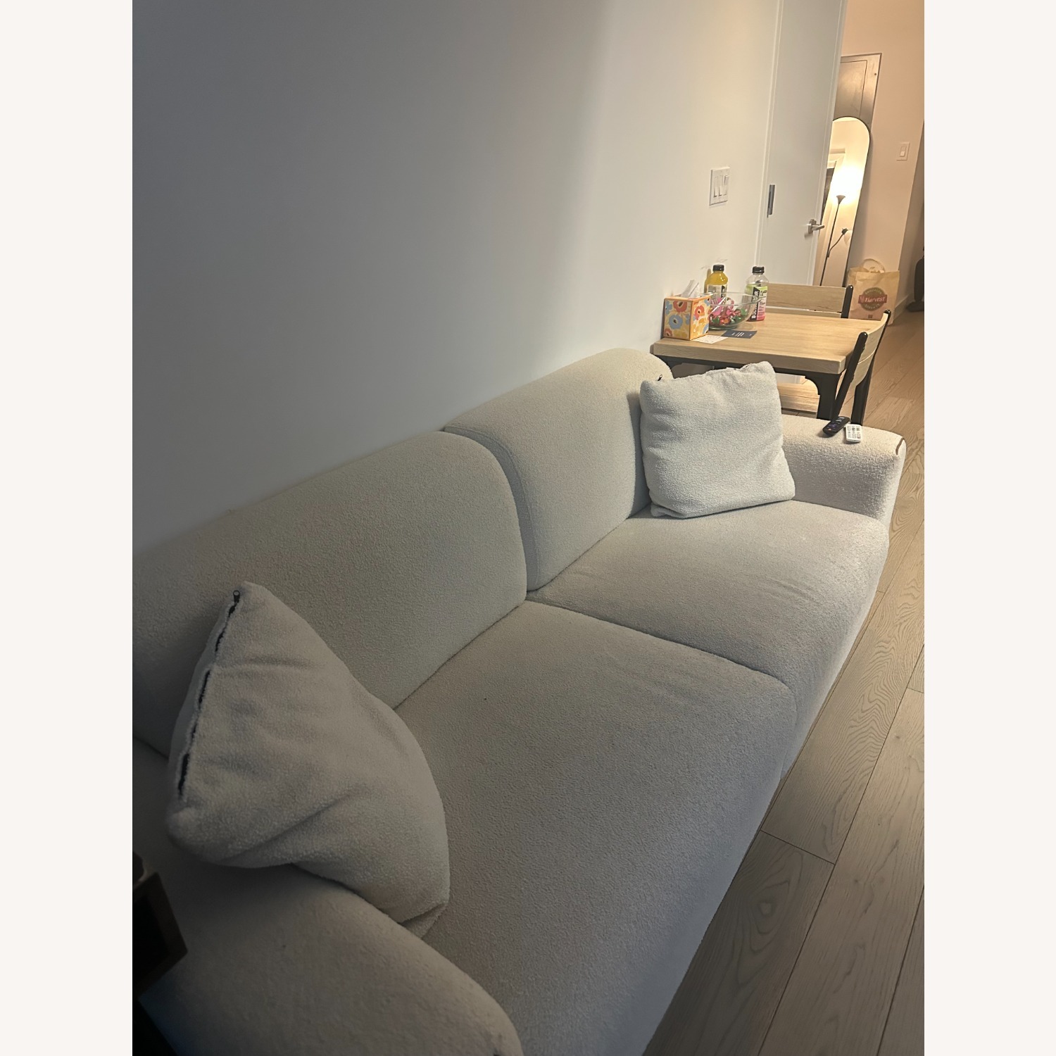 Everly Quinn Reyse 82" Cream Sofa - image-3