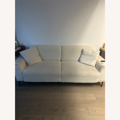Used Everly Quinn Reyse 82" Cream Sofa for sale on AptDeco