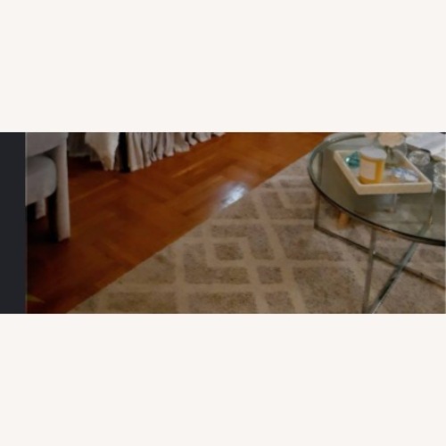 Used Light Gray Fabric Area Rug 8' x 10' for sale on AptDeco