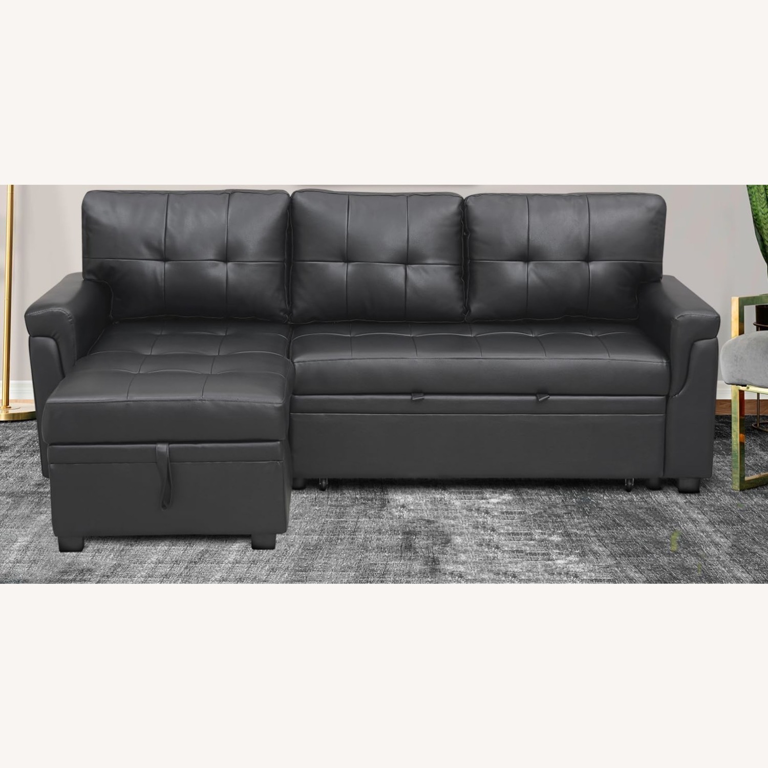 Naomi Home L Shaped Sectional Couch - image-3