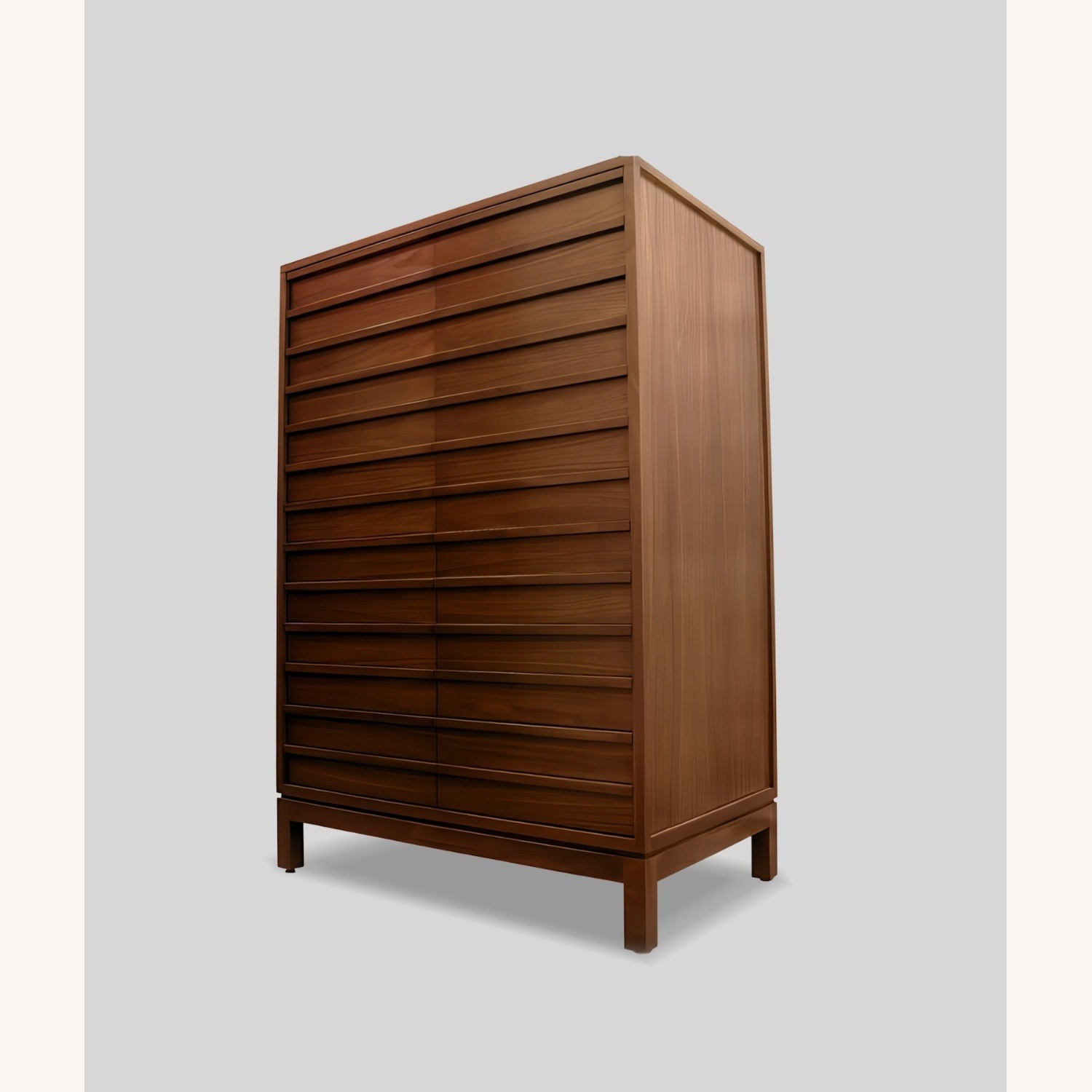 Dark Brown Wood Armoire (Solid Wood) - image-6