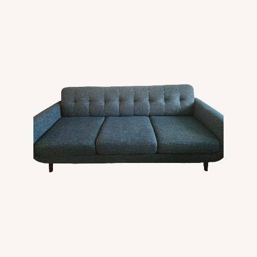 Used Mid-Century Teal Sofa for sale on AptDeco