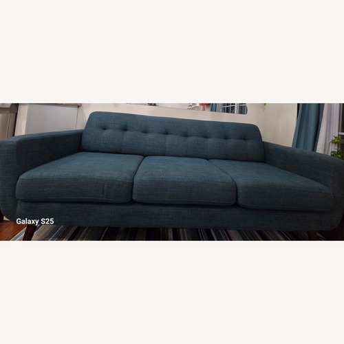 Used Mid-Century Teal Sofa for sale on AptDeco